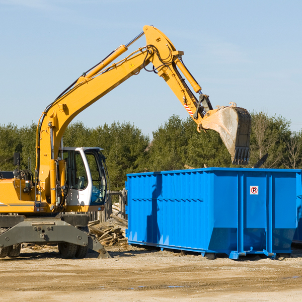 what size residential dumpster rentals are available in Crab Orchard Illinois